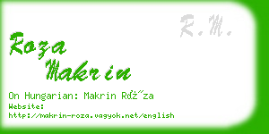 roza makrin business card